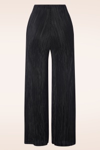 Vintage Chic for Topvintage - Pia Pleated Trousers in Black 2