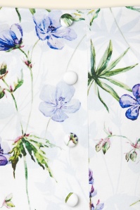 Hearts & Roses - Jessie Blumen Neckholder Swing Kleid in Weiß und Multi  4