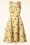 Topvintage Boutique Collection - Exclusivité TopVintage ~ Robe corolle fleurie Eliane en jaune clair 4