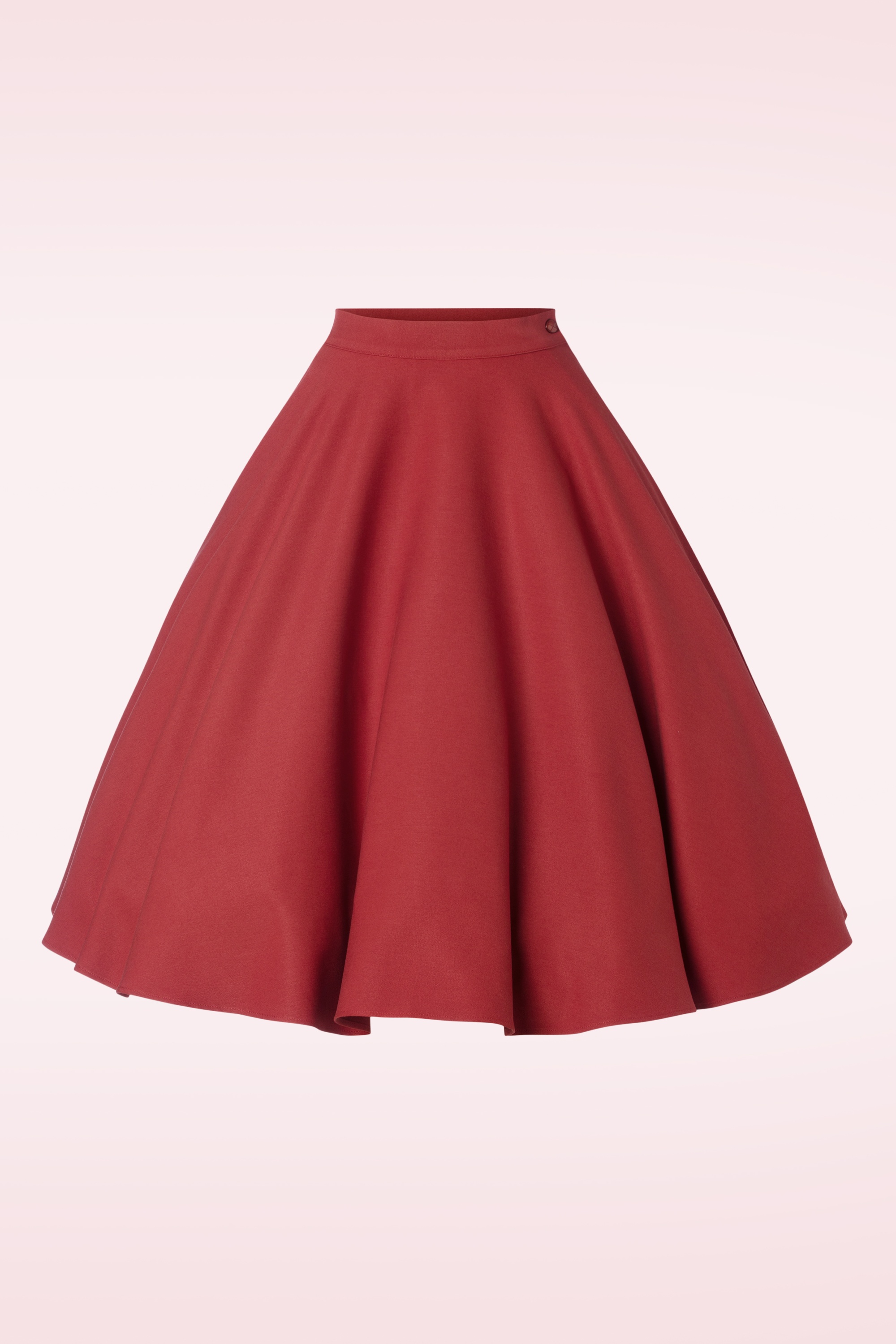 Collectif Clothing Milla Swing Skirt in Red | Shop at Topvintage