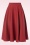 Collectif Clothing - Milla Swing Skirt in Red