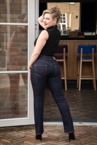Rock-a-Booty - Mimi jeans in blauw 2