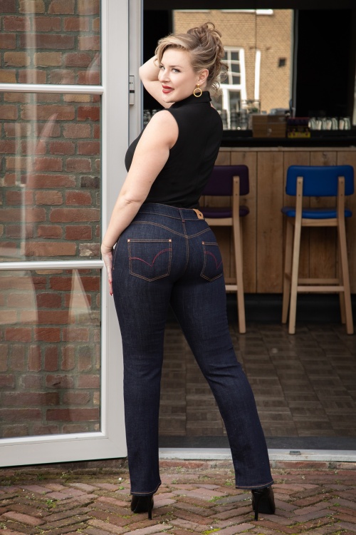 Rock-a-Booty - Mimi jeans in blauw 2