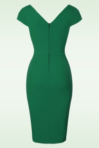 Vintage Chic for Topvintage - 50s Brenda Pencil Dress in Emerald Green 4