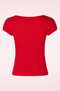 Bunny - 50s Mia Top in Red 4