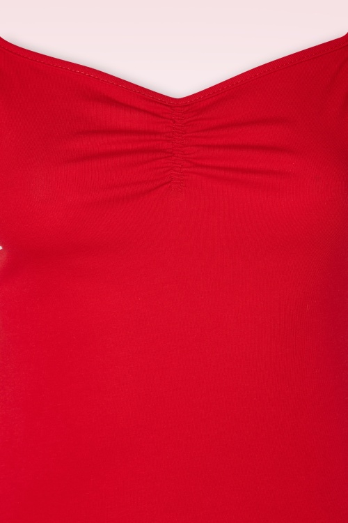 Bunny - 50s Mia Top in Red 3