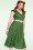 Vixen - Dotty Wide Collar Midi Dress en Vert 2
