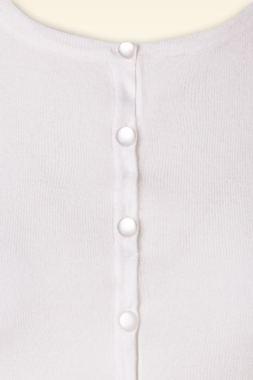 Mak Sweater - Nyla cropped vest in gebroken wit 3