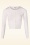 Mak Sweater - Gilet Court Nyla Années 50 en Blanc Cassé