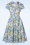 Topvintage Boutique Collection - Exclusivité TopVintage ~ Joliena Swing Dress Années 50 en Blanc et Bleu 2