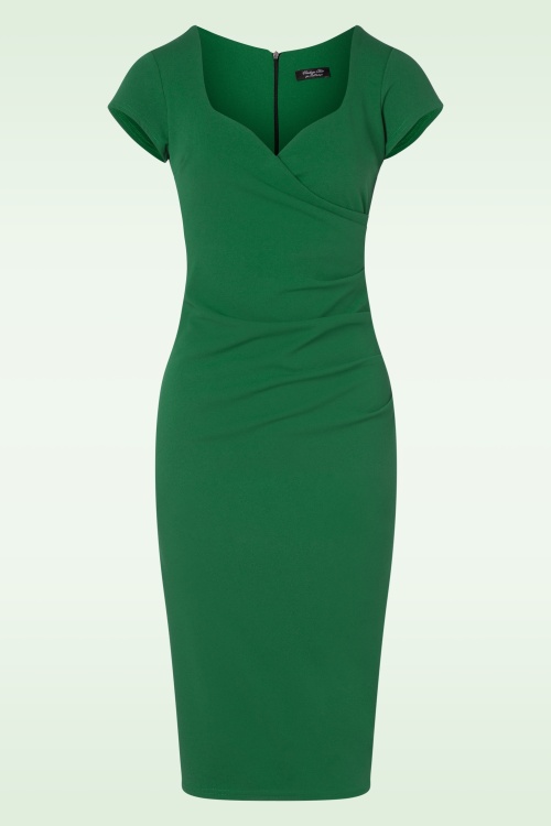 Vintage Chic for Topvintage - 50s Violetta Pencil Dress in Emerald Green