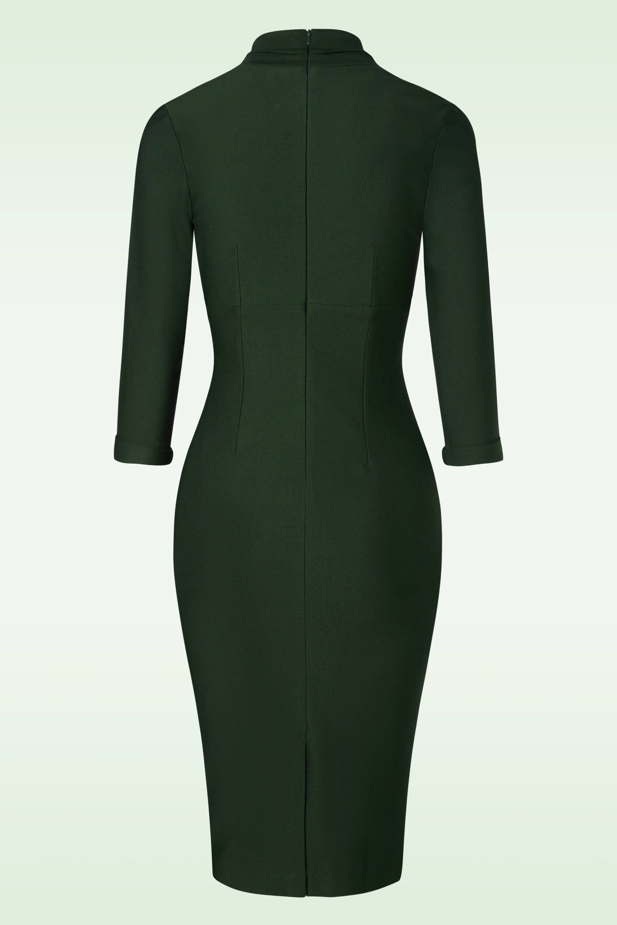 Dark green pencil dress best sale