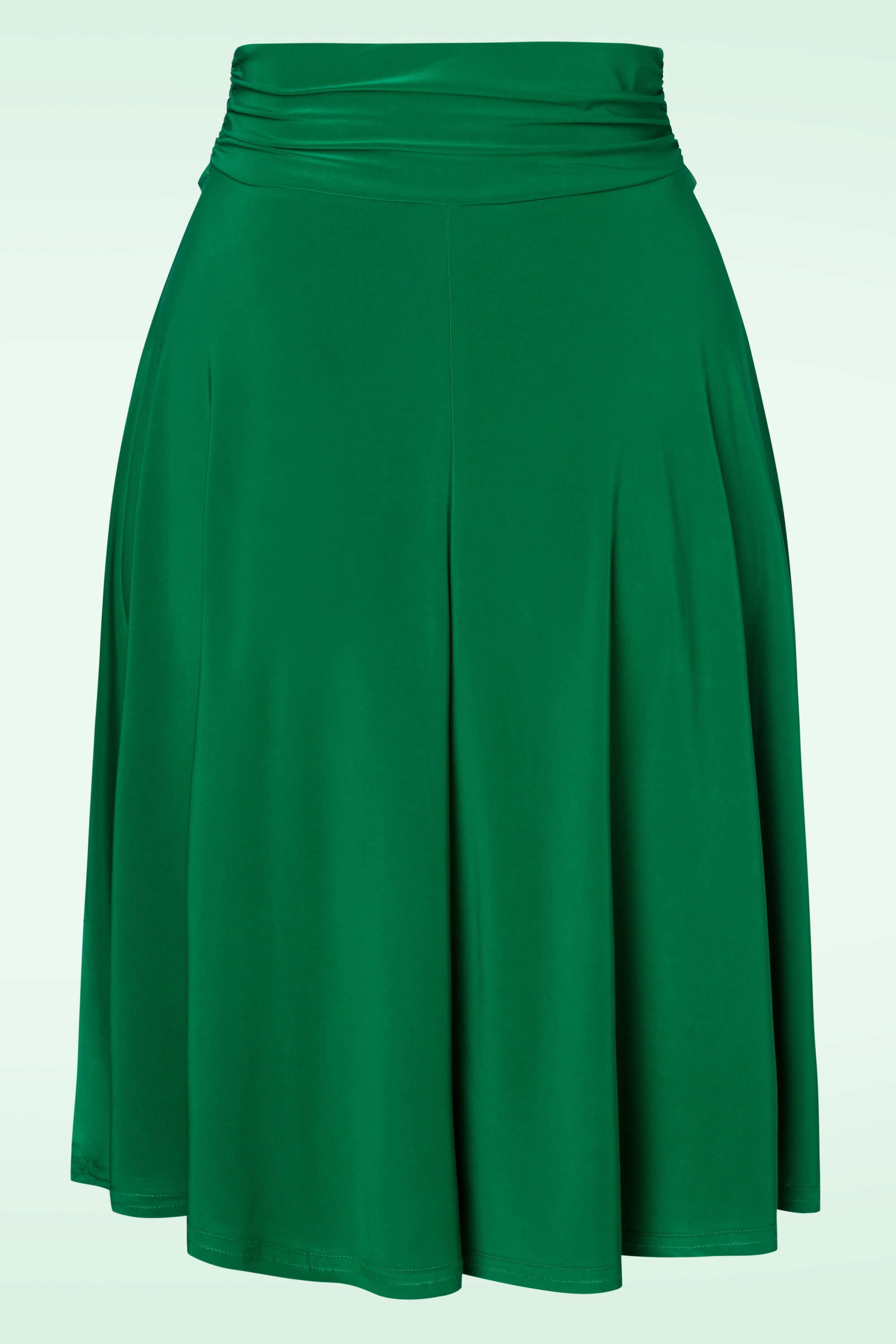 Vintage Chic for Topvintage 50s Aliyah Swing Skirt in Emerald Green Shop at Topvintage