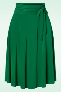 Vintage Chic for Topvintage - Aliyah Swing Skirt Années 50 en Vert Émeraude