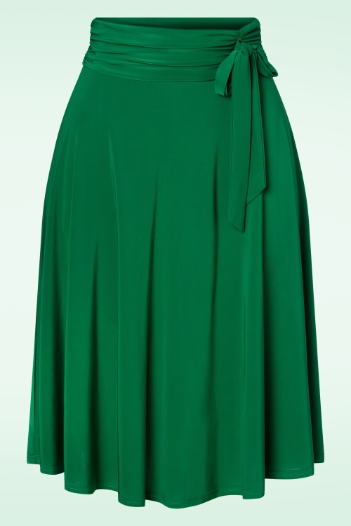 Vintage Chic for Topvintage - 50s Aliyah Swing Skirt in Emerald Green