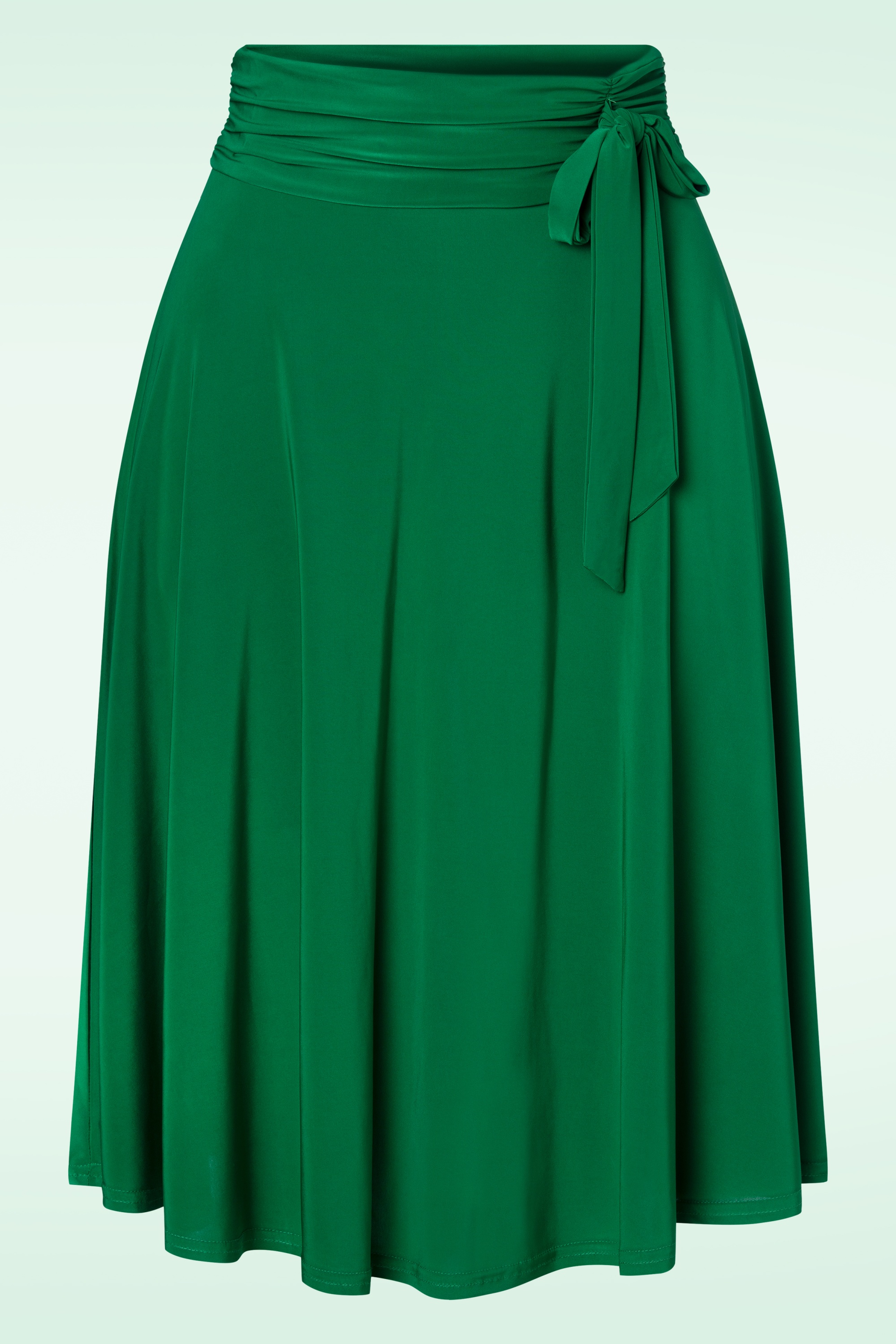 Vintage Chic for Topvintage - Aliyah swing rok in smaragdgroen