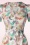 Very Cherry - Magnolia Gatsby pastel bloemen jurk in wit 3