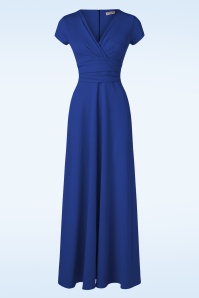 Vintage Chic for Topvintage - 50s Rinda Maxi Dress in Royal Blue 2