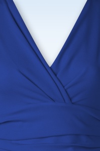 Vintage Chic for Topvintage - Rinda Maxi Dress Années 50 en Bleu Roi 4