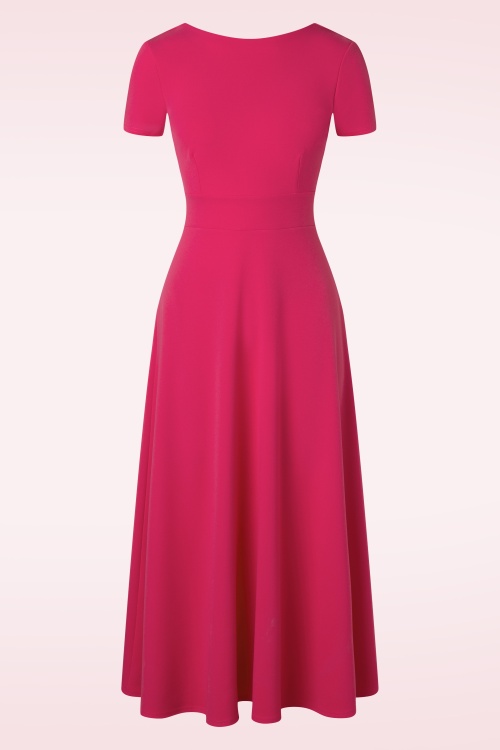 Vintage Chic for Topvintage - 50s Mindy Maxi Dress in Hot Pink