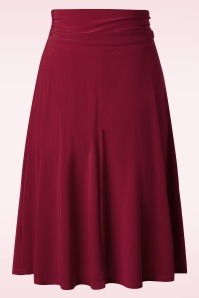 Vintage Chic for Topvintage - 50s Aliyah Swing Skirt in Dark Red 3