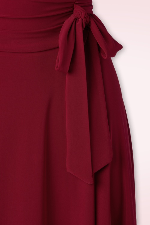 Vintage Chic for Topvintage - 50s Aliyah Swing Skirt in Dark Red 4