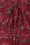 Vixen - Roses Midi Dress Années 60 en Rouge Foncé 5