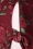 Vixen - Roses Midi Dress Années 60 en Rouge Foncé 4