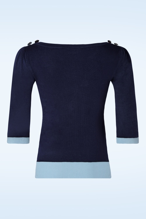 Vixen - Sail Away Sweater en Bleu 2