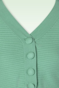 Vixen - Ariane getextureerd gebreid cropped vest in mintgroen 3