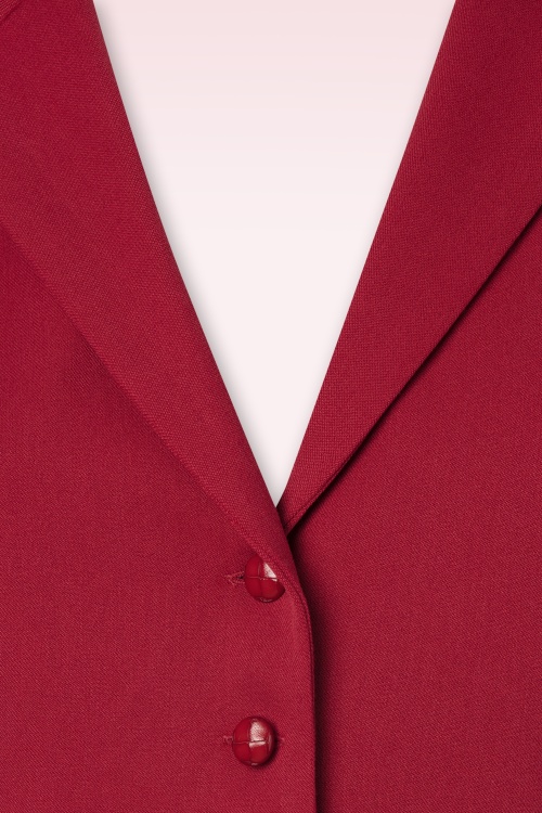 Collectif Clothing - Gilet Milla en Rouge  3