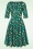 Topvintage Boutique Collection - TopVintage exclusive ~ Adriana Gingerbread Long Sleeve Swing Dress Années 50 en Vert 3