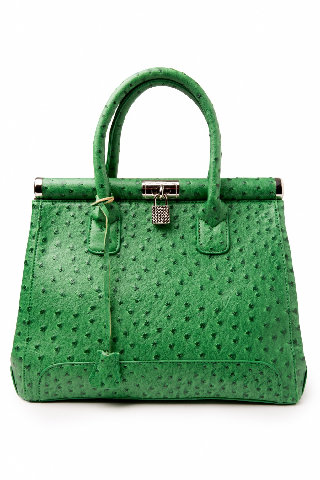 Ostrich Bright Green Handbag
