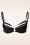 Belsira - Joelle Stripes Bikini Top Années 50 en Noir et Blanc 2