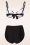 Belsira - 50s Joelle Stripes Bikini Pants in Black and White 7