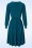 Vintage Chic for Topvintage - Trishia swing jurk in groenblauw 3