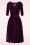 Miss Candyfloss - 50s Finlay Wiggle Dress in Sangria Purple