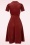 Very Cherry - Midi Revers Kleid aus Cord Marsala 2