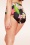 Esther Williams - 50s Classic Floral Bikini Pants in Black 4