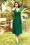 Vintage Chic for Topvintage - Layla gekruiste jurk in groen
