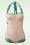 Esther Williams - Klassiek badpak met sheat polkadots in groen en wit 5