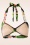Esther Williams - 50s Classic Floral Bikini Top in Black 6