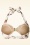 Esther Williams - Klassieke bloemenromantische bikinitop in crème 6
