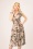 Vintage Chic for Topvintage - Jane Floral Midi Dress Années 50 en Rose Clair