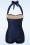Esther Williams - 50s Classic Fifties One Piece Swimsuit in Navy 5