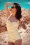 Esther Williams - Summer Gingham One Piece Swimsuit Années 50 en Jaune et Blanc 3