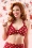 Esther Williams - Klassieke polka bikinitop in rood en wit