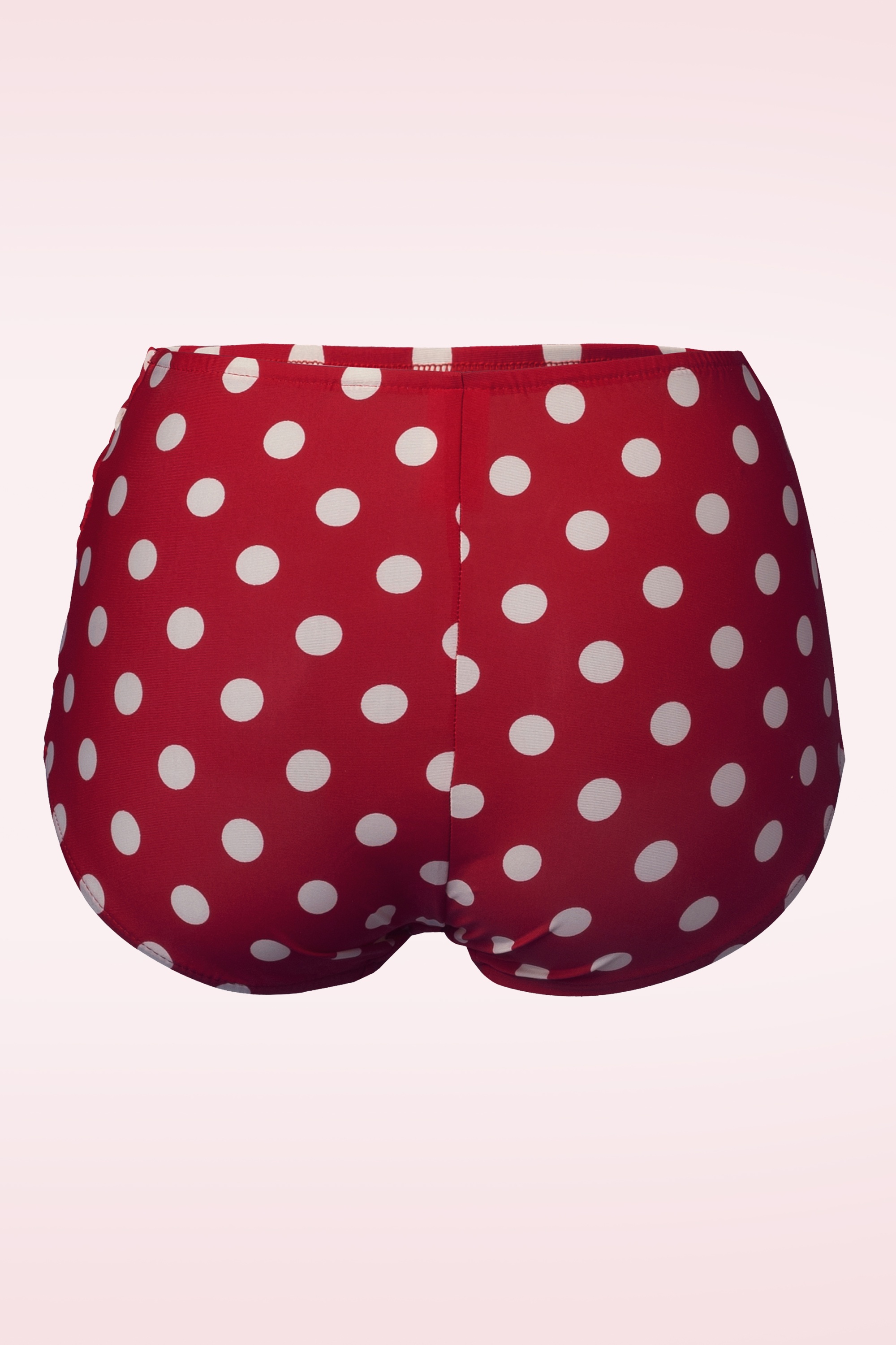 Esther Williams - Klassieke Polka-bikinibroek in rood en wit 6