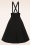 Collectif Clothing - 50s Alexa Ponte Swing Skirt in Black 2