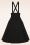 Collectif Clothing - 50s Alexa Ponte Swing Skirt in Black